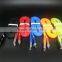 High quality super fast Noodle flat 1M Red micro usb data cable UL CE