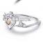 Sterling Silver Engagement Ring Design with Crown Design