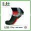 Red Three Stripes Red Well Crib Pattern Black Nylon Sport Socks