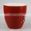 Custom Design Logo Decal Artwork Printable Bulk 16oz Ceramic Red Mug