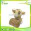  China cotton animal head plush baby blanket