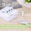 High quality portable 3 ports usb charger power strip with mobile phone holder