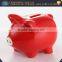 YScb0011-01 Wholesale red piggy bank ceramic