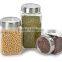 Square Glass Jar/glass Mason Jars/mason Glass Jar With Stainless Steel Lid