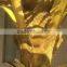 SJ2001207 New arrival golden plastic artificial palm fan tree