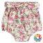 Infant And Toddler Bowknot Back Tutu Bloomer Baby Cotton Floral Pattern Cloth Diapers