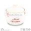 Christmas round sugar pot