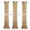 beige architectural stage decoration stone travertine pillars wholesale