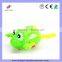 17cm waterproof baby bath toy, stay wire turtles and frog , both in water and road