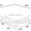 9foot single side full deck HDPE plastic pallet