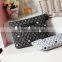 Fashion cotton women makeup pouch beauty zipper cosmetic purse toiletry zipper purse