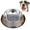New Product Round Bottle Stainless Steel Pet Product Dog bowl