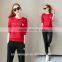 Fashion High Quality Casual Cotton Sportswear Suit for Girls 2016