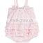 Boutique baby clothes 2017 hot sale cotton stripe kid Clothing pink baby clothes romper newborn