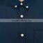 Wholesale plain long sleeve linen cotton shirt blue formal custom shirts for men