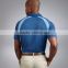 Mesh Raglan Style Male Workday Uniform Polo Curved Contrast Color Blocking Polyester Work Suit Extreme Transport Cool And Dry