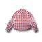 fashion casual girls long sleeve checked shirts