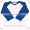 100% Cotton Plain Ladies Baseball Tee 3/4 Raglan Sleeve Baseball T Shirt Contrast 2 Tone Unisex Baseball T-Shirt Wholesale