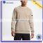 Wholesale french terry raglan sleeves zip pockets crewneck sweatshirt men gym wear