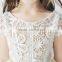 Top Sale High Quality Short Sleeve Ivory Flower Girl Dress With Tail For Girls