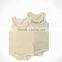 Wholesale Baby Girls Boys Unisex Plain Organic Cotton Vest Bodysuit