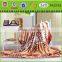 OEM Flower Printed Flannel Blanket Quilted Travel Blanket