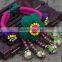 Women National Fabric Flower Bells Bracelet Handmade Cotton