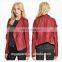cheap price red leather usa motor jacket for women made in china OEM service