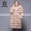 Russian hot sale luxury natural fox fur coat