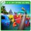 2015 Top quality Castle Jumping Bouncer House, Inflatable Bounce Castle Combo, Mini Bouncy Slide
