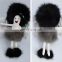 Fur doll mink hair Pendant keychain