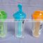 Plastic sport water bottle with cooler stick
