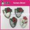 handmade embroidery iron on fabric badges patch