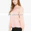 In stock factory wholesale long sleeve t shirt in bulk lace blank t shirt