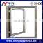 Flat open Wood grain color steel window frame sizes