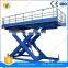 7LSJG Shandong SevenLift hydraulic one floor mezzanine manual cargo warehouse mini home scissor mechanism lifter platform