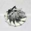 CT9 17210-54090 33.90/47.92mm 6+6 Blades Turbocharger Aluminum 2618/Billet/milling Compressor Wheel