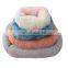 Manufacturers direct plush square pet shelter warm winter sleep pet dog bed