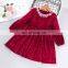 2020 autumn children's girls red golden velvet dress