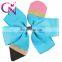 free shipping 5" Pencil Hair Bow Back to School Hair Bowknot crayon hairs clip School Hair Bows 9colors