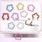 Triangle love heart Elastic Clear Telephone Wire Hair Bands Plastic Spring Gum For Hair Ties No Crease Coil Hair Tie