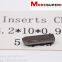PCD boring & notching tools for carbide rollers