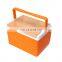 wholesale GINT 11 liter Portable cooler box hard cooler with PP lid or Wooden cover