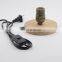 Simple Style Vintage Round Wood Base Metal Lamp Holder Table Lamp