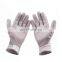 CE White Grey Black Knit Nylon PU Gloves Palm Fit PU Coated Gloves En388 4131 Polyurethane Mechanical Work Gloves
