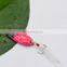 Free Samples colorful Artificial Mini 5g metal fishing lure trolling spoon baits with Feather hook