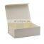 Wholesale luxury ivory color custom logo hamper gift boxes with magnetic lid
