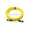 High Quality Multi Fiber Bundle Mtp Mpo Cable Single Mode Sc Apc Optic Fiber Pigtail 12 Colors Pvc Jacket 1.5m Length