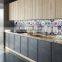 Modern Design Matt Lacquer Wood Kitchen Cabinets Blue Cabinets