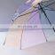 Custom Logo Straight Foldable Windproof Japanese Rain Cheap Transparent Umbrella